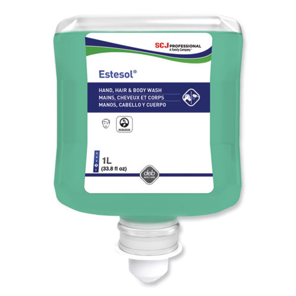 Estesol Hand, Hair And Body Cleaner Manual Cartridge, Rainforest Scent, 1 L, 6/carton