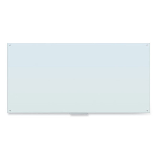 Glass Dry Erase Board, 96 X 47, White Surface