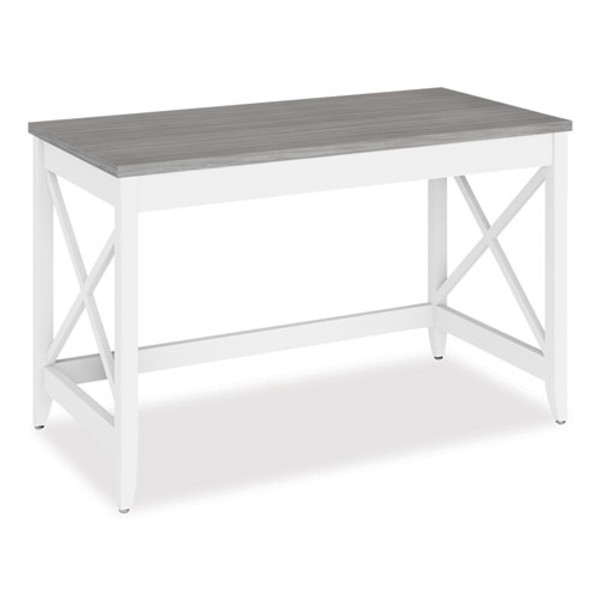 Farmhouse Writing Desk, 47.24" X 23.62" X 29.53", Gray