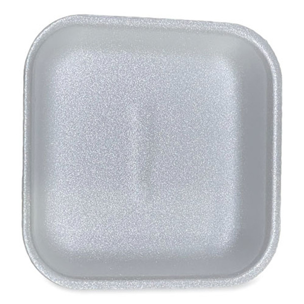 Meat Trays, #1, 5.38 X 5.38 X 1.07, White, 500/carton