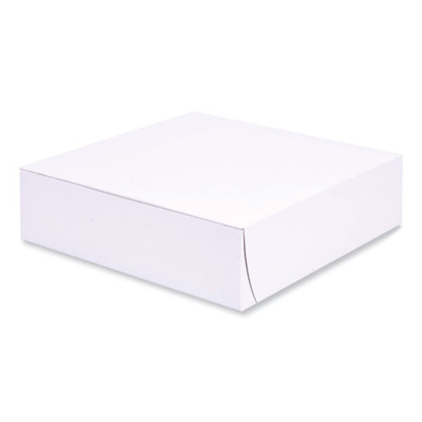 Bakery Boxes, Standard, 9 X 9 X 2.5, White, Paper, 250/carton