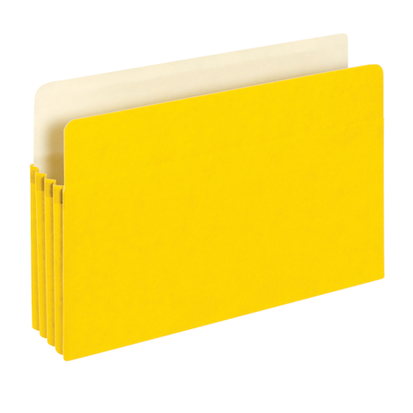 PFX1526EYEL Colored File Pockets, 3.5", Yellow, Legal, 25/BX, Bulk