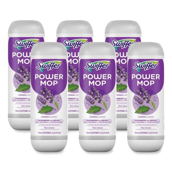 Powermop Refill Cleaning Solution, Lavender Scent, 25.3 Oz Refill Bottle, 6/carton