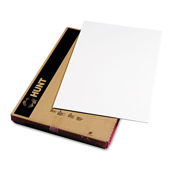 Foam Board, Polystyrene Core, 20 X 30, White Surface And Core, 10/carton