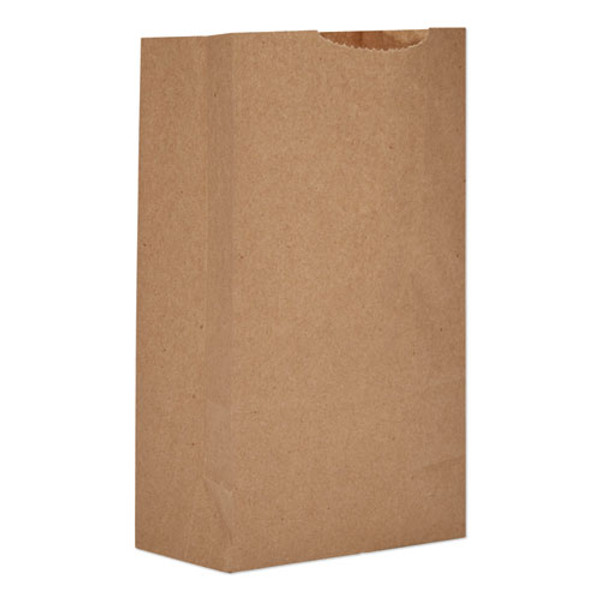 Grocery Paper Bags, 30 Lb Capacity, #3, 4.75" X 2.94" X 8.56", Kraft, 500 Bags