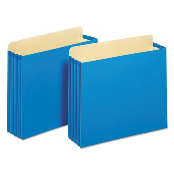 PFXFC1524PBLU Pendaflex® Pockets, File Cabinet, 3.5" Exp., Blue, Letter, 10/BX, 5 BX/CT