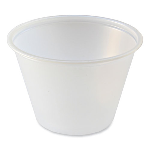 Portion Cups, 2.5 Oz, Translucent, 125/sleeve, 20 Sleeve/carton