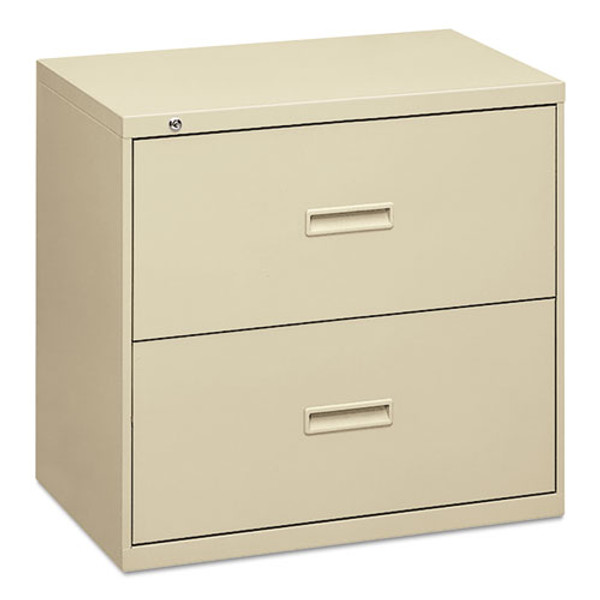 400 Series Lateral File, 2 Legal/letter-size File Drawers, Putty, 36" X 18" X 28"