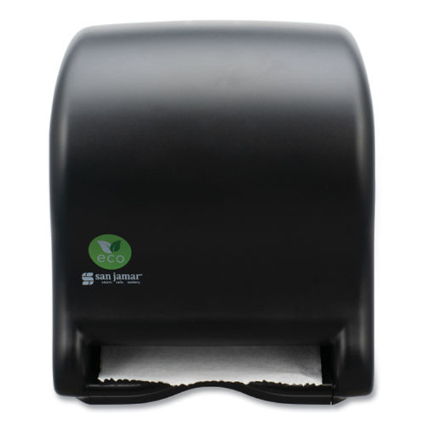 Ecological Green Towel Dispenser, 9.1 X 14.4 X 11.8, Black