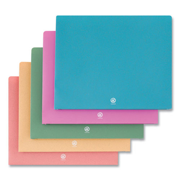 U Eco Poly File Jackets, Straight Tab, Letter Size, Assorted, 10/pack