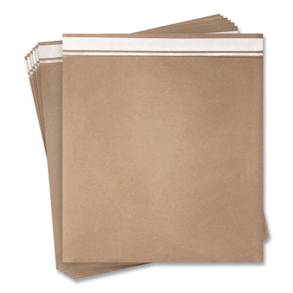 Expandable Mailer, Self-adhesive Closure, 13.5 X 15.37 X 2.5, Kraft, 250/carton