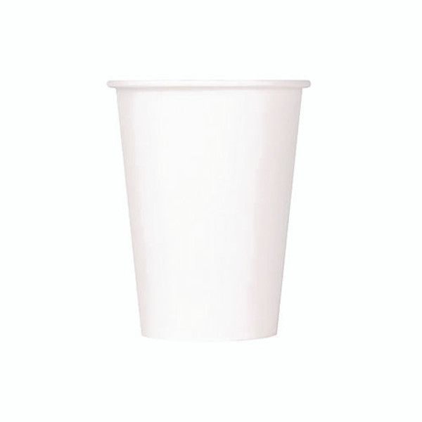 Double Poly Paper Cold Cups, 12 Oz, White, 1,000/carton