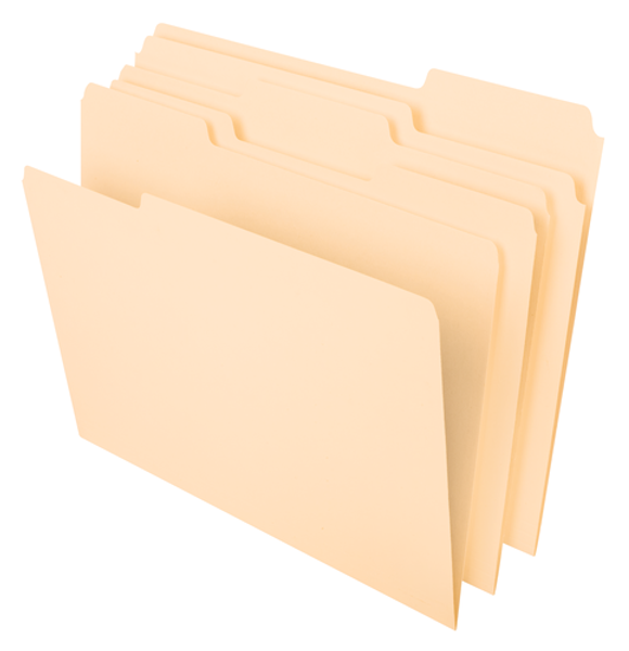 PFXD40482 Pendaflex® Manila File Folders, 1/3 Cut