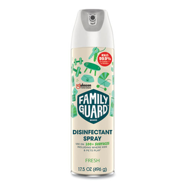 Disinfectant Spray, Fresh Scent, 17.5 Oz Aerosol Spray, 8/carton