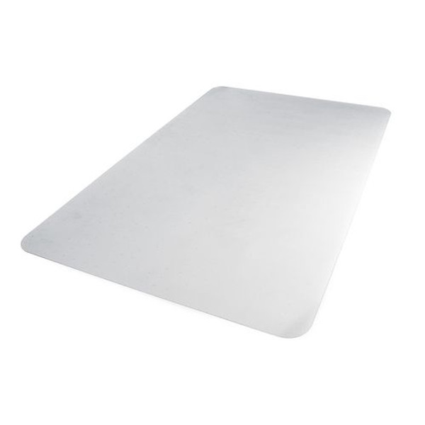 Ecotex Marlon Bioplus Rectangular Polycarbonate Chair Mat For Low/medium Pile Carpets, Rectangular, 45" W  X 53" L, Clear