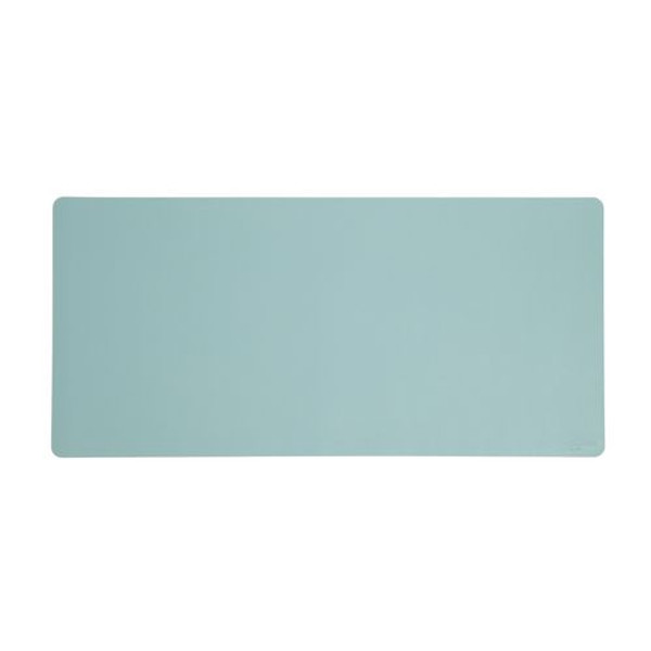 Vegan Leather Desk Pads, 36" X 17", Light Blue