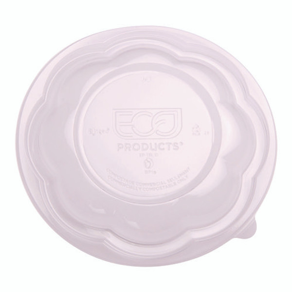 Renewable And Compostable Lids, Fits 24, 32 And 48 Oz Salad Bowls, Clear, Plastic, 300/carton