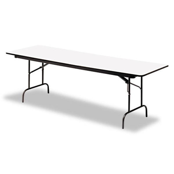 Officeworks Commercial Wood-laminate Folding Table, Rectangular, 60" X 30" X 29", Gray/charcoal