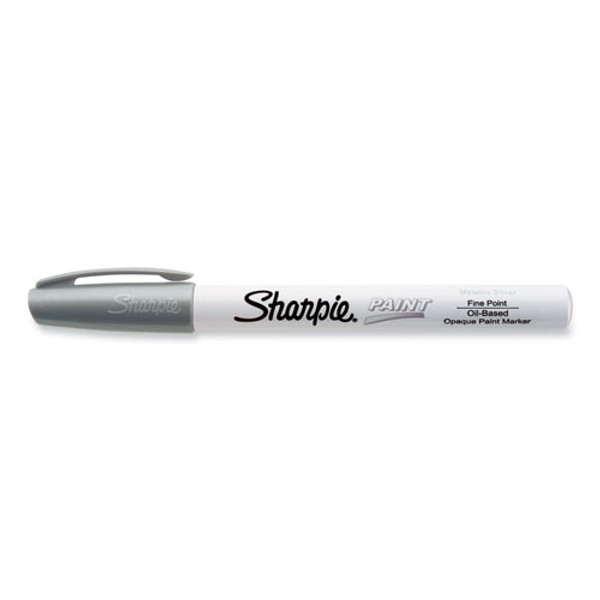 Permanent Paint Marker, Fine Bullet Tip, Silver