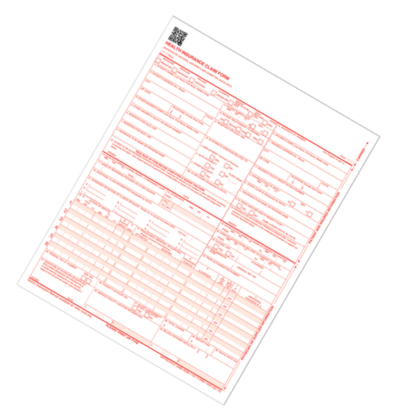ABFCMS1500L2V Health Insurance Claim Form, Laser, 250/PK