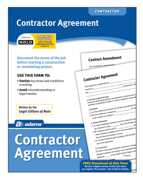 ABFLF155 Contractor Agreement, Forms and Instructions