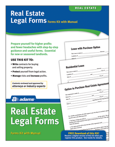 ABFPK418 Real Estate Legal Forms Kit, Forms and Instructions