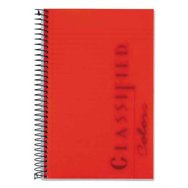 TOP73505 TOPS™ Poly Notebook, 5-1/2" x 8-1/2", Narrow Rule, Ruby Cover, 100 Sheets