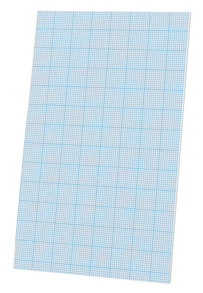 TOP22028 Ampad® Graph Pad, 8-1/2" x 14", Glue Top, Cross-Section Rule (10 x 10), 40 Sheets