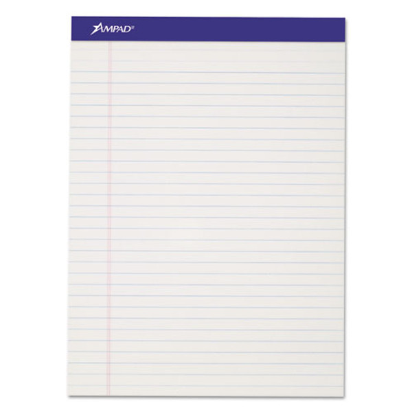 TOP20320 Ampad® Writing Pads, 8-1/2" x 11-3/4", Legal Rule, 50 Sheets, 12 Pack