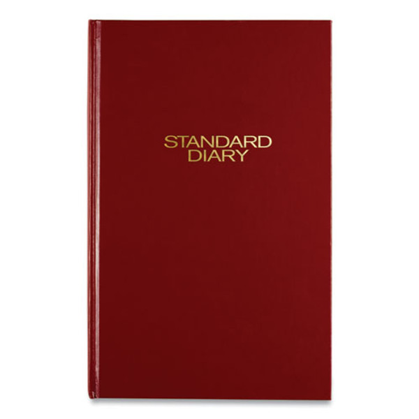 Standard Diary Daily Diary, 2024 Edition, Wide/legal Rule, Red Cover, (200) 12 X 7.75 Sheets