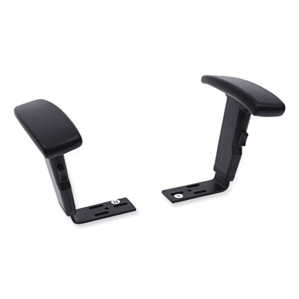 Optional Height-adjustable T-arms For Alera Essentia And Interval Series Chairs, Black, 2/set