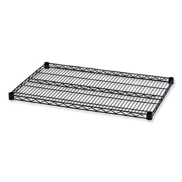 Industrial Wire Shelving Extra Wire Shelves, 36w X 24d, Black, 2 Shelves/carton