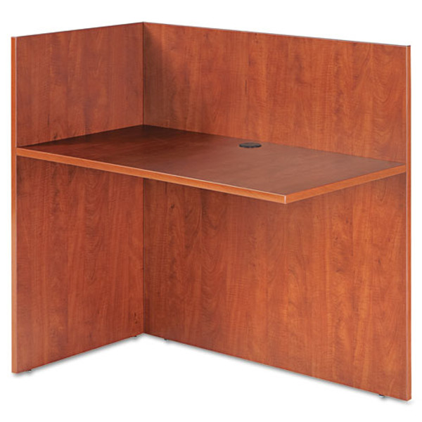 Alera Valencia Reversible Reception Return, 44.13w X 23.63d X 41.5h, Medium Cherry