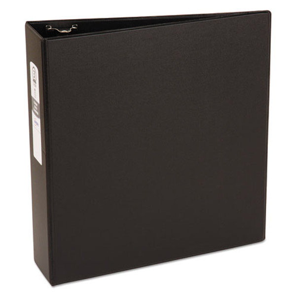 Economy Non-view Binder With Round Rings, 3 Rings, 3" Capacity, 11 X 8.5, Black, (3602)