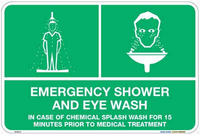 EMERGENCY SHOWER/EYE WASH COMBINED 450x300 POLY