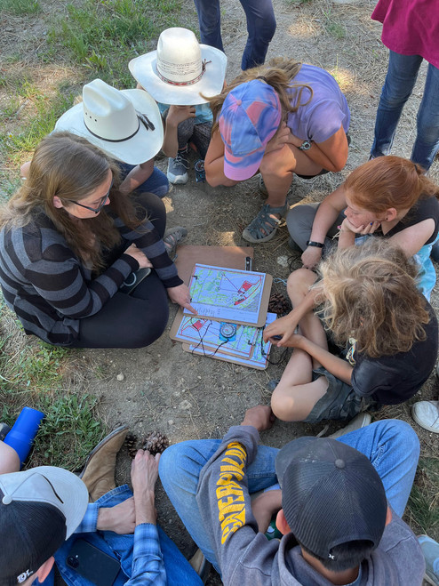Map reading for our treasure hunt