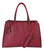 Jaime Burgundy Wine Designer-Inspired Adjustable Shoulder Bag Satchel Handbag Purse
