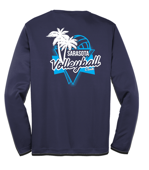 SVC Spirit Shirt LS - Youth - Cyan/White
