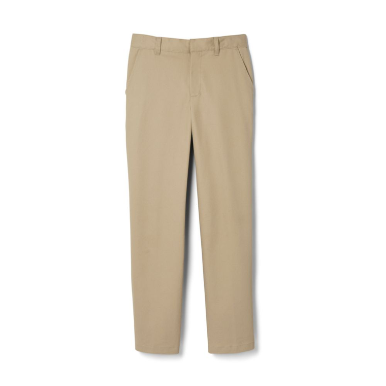 Boys Flat Front Pants - Khaki