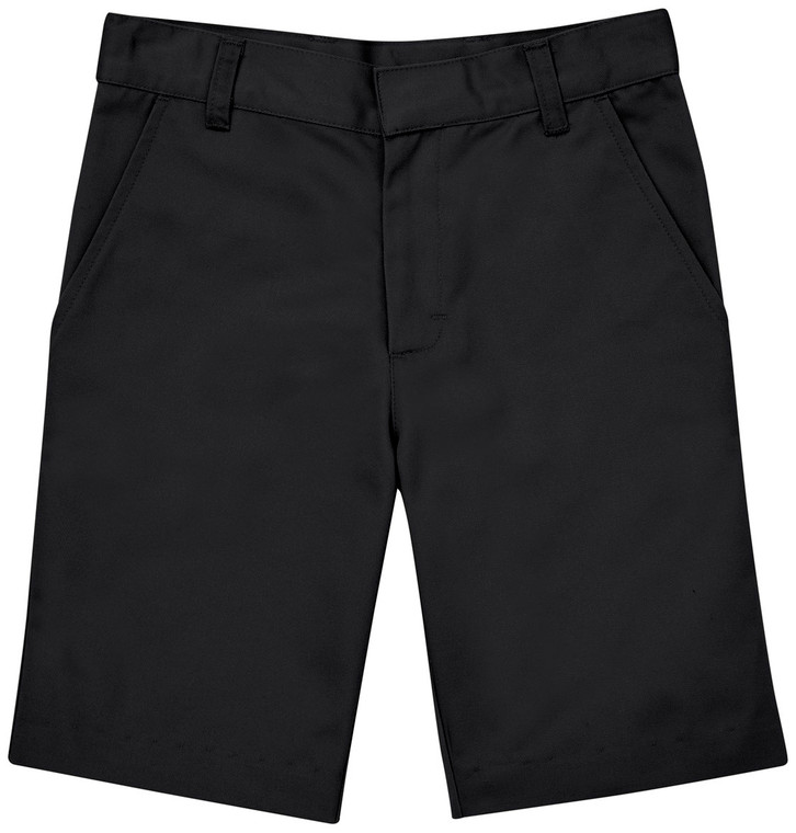Mens Flat Front Shorts - Black
