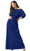 KOH KOH One Shoulder Flowy Casual Long Maxi Dress - NT001