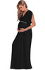 KOH KOH Long Maternity Baby Shower Maxi Dress Gown  - NT278