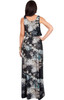 KOH KOH Sleeveless Floral Print Summer Maxi Dress - NT280_A040