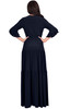 Long 1/2 Sleeve Flowy Casual Modest Peasant Maxi Dress Gown - NT295