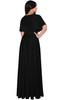 KOH KOH Womens Boutique Ruffle Sleeves Long Maxi Dress Gown - NT364