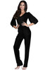 KOH KOH Long Evening Pantsuit Pocket Jumpsuit - NT370