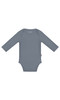 KOH KOH Kids Long Sleeve Cotton Solid Lap Shoulder Baby Onesie Bodysuit - KK002