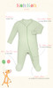 KOH KOH Kids Baby Cotton Long Sleeve Two Way Zip Footie Romper One Piece - KK005