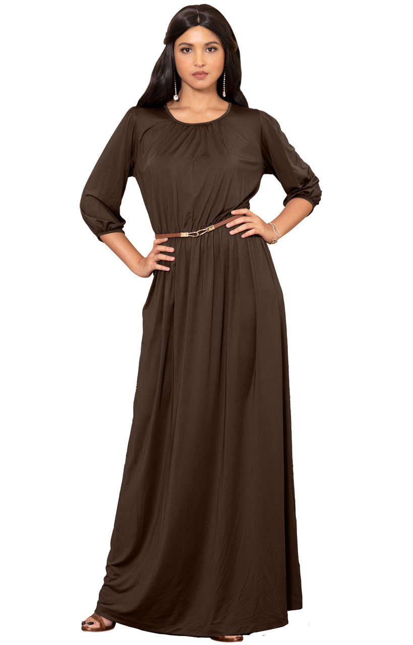 casual empire waist maxi dress