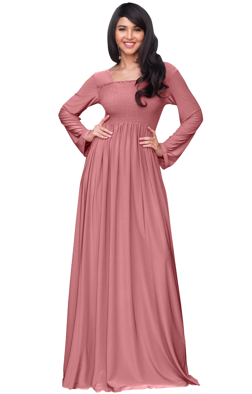 long sleeve maxi dress tall